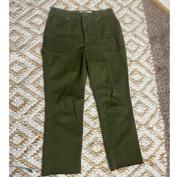 Reformation Pants & Jumpsuits Reformation Green Raw Hem Cargo Pants 28 Poshmark